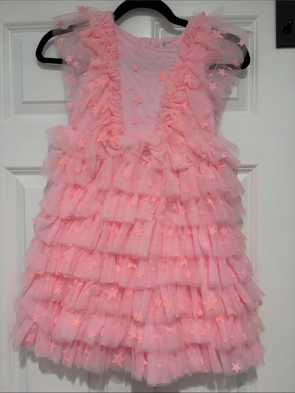 Lola + The Boys Princess Star Tulle Dress in Pink